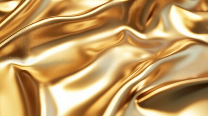 Fototapeta premium Luxurious Gold Fabric Backdrop Mockup for Skincare Display with Cinematic Lighting