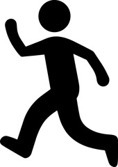 running man silhouette
