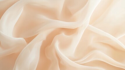 Obraz premium Serene Elegance: Luxurious Ivory Fabric Backdrop for Skincare Products with Cinematic Lighting