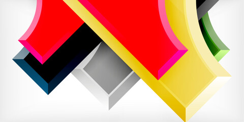 Geometric design abstract background - circles and triangles