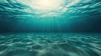 Powerful underwater current pulling sand debris and marine life along the ocean floor showcasing the dynamic and mysterious forces within the deep sea environment