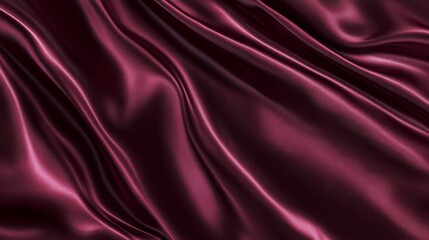 Fototapeta premium Opulent Burgundy Satin Luxury Backdrop Mockup for Beauty Product Showcase with Cinematic Light