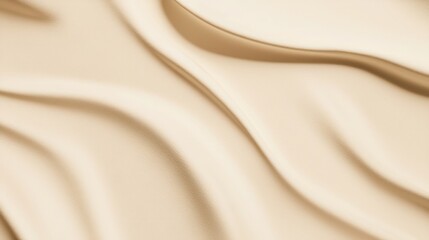 Obraz premium Minimalist Luxury Skincare Mockup on Textured Cream Paper Backdrop with Cinematic Lighting