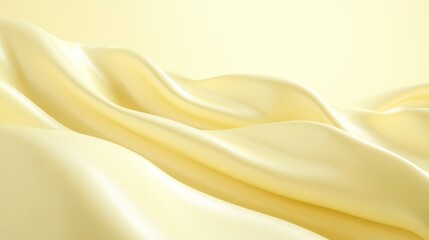 Obraz premium Luxurious Pale Yellow Backdrop Mockup for Skincare Products with Cinematic Light, Warm and Inviting Aesthetic