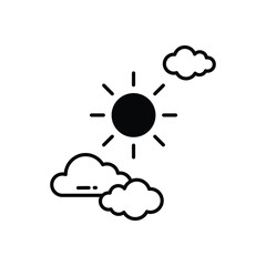 Clear Sky vector icon stock illustration