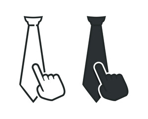 Select tie icon. Illustration vector