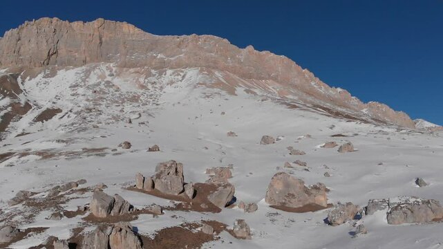 Caucasus. North Ossetia. Alagir gorge. Mount Kionkhokh.