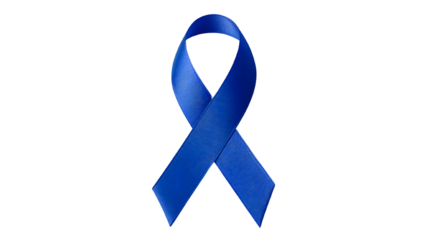 Blue ribbon health sign PNG. World Diabetes Awareness Month November and Prostate Cancer Awareness. Health care, medical awareness, illness prevention.