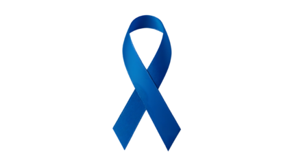 Blue ribbon health sign PNG. World Diabetes Awareness Month November and Prostate Cancer Awareness. Health care, medical awareness, illness prevention.