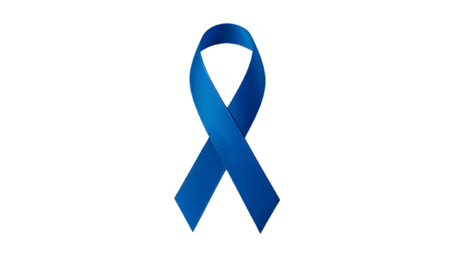 Blue ribbon health sign PNG. World Diabetes Awareness Month November and Prostate Cancer Awareness. Health care, medical awareness, illness prevention.
