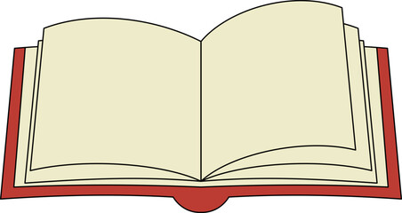 Open Book Illustration