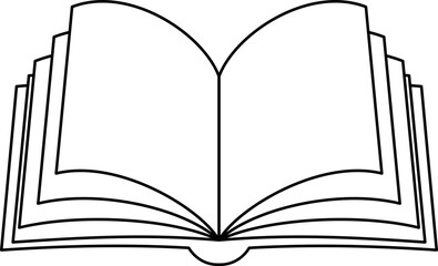 Open Book Illustration