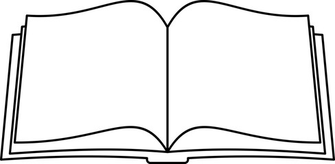 Open Book Illustration