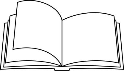 Open Book Illustration