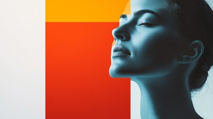 A striking minimalist poster template designed for impactful quotes and insights, set against a clean white backdrop.