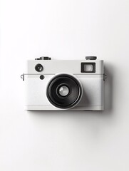 An instant camera rests on a pristine surface, embodying timeless elegance and a passion for capturing fleeting memories.