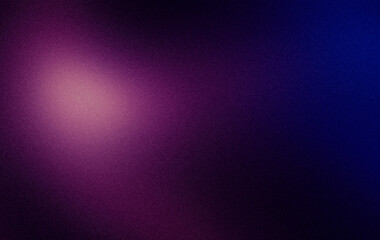 Dark magenta blue abstract grainy color flow background, glowing vibrant color gradient shape, noise texture poster header banner cover design