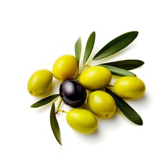 Olive isolated on white background