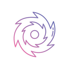 Hurricane vector icon stock illustration
