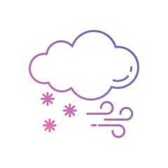 Blizzard vector icon stock illustration