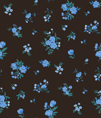 Seamless Ditsy Floral Pattern