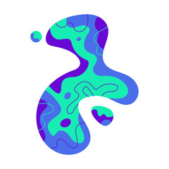 Fluid Blob Painting
