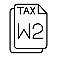 W-2 Form.line icon