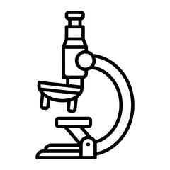 Forensic Microscope.line icon