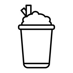 Overflowing Trash Can.line icon