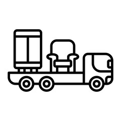 Bulky Waste Pickup.line icon