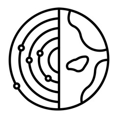 Geological Study.line icon