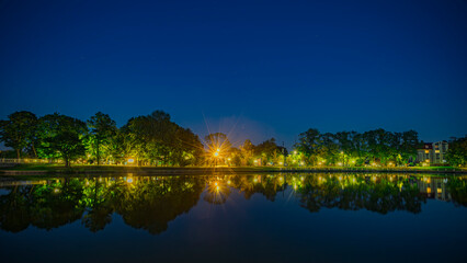 Fototapeta premium Koenigsberg pond in the evening