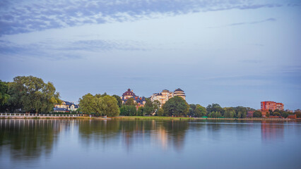 Fototapeta premium Koenigsberg pond in the evening