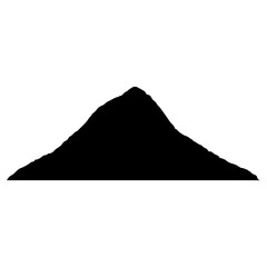 mountain silhouette vector icon
