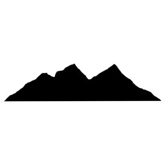 mountain silhouette vector icon
