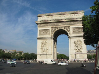 europe, travel, vacation, city, architecture, river, bridge, retro car, street, car, sea, rock, sky, trees, sidewalk