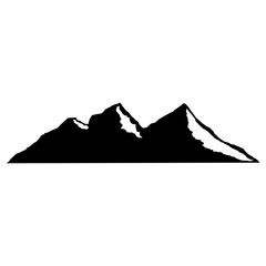 mountain silhouette vector icon