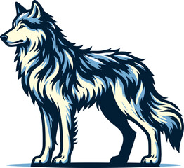 Wolf vector and illustration.