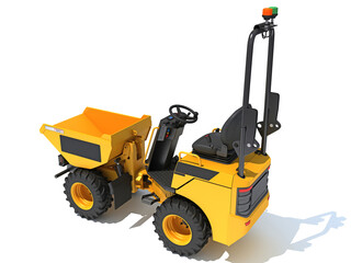 Site Dumper 3D rendering on white background