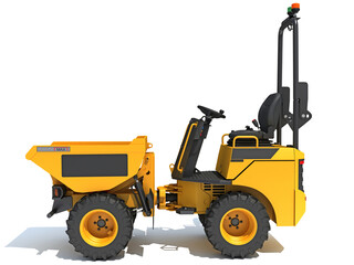 Site Dumper 3D rendering on white background