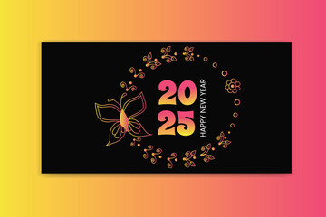 new year social media cover template