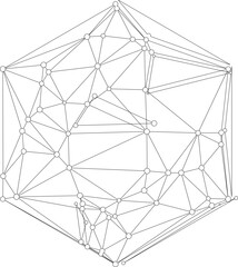 Polygonal network connection line technology
