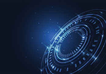 Abstract technology background with Big data. Internet connection, abstract sense of science and technology analytics concept graphic design. Vector illustration