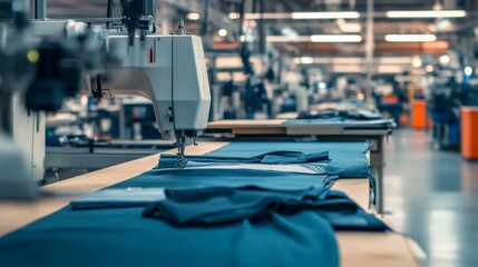 Fototapeta premium High-Quality Clothing Production with Automated Machines