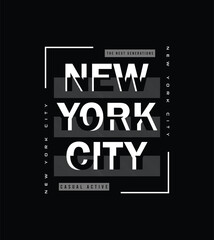 Obraz premium New York City urban style brand typography for t shirt, apparel and other print uses