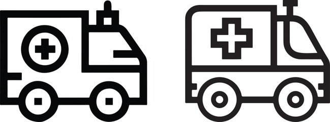 Ambulance vector icon.