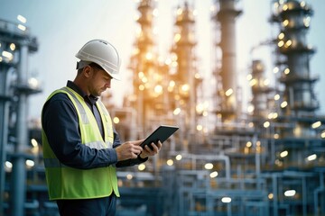 engineer working for oil refinery, oil indusrty , petroleum