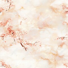Obraz premium Elegant Seamless Fabric Pattern with Floral Elements