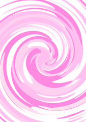 The background image is in pink tones, using shapes to arrange. Composition with gradation used for graphics