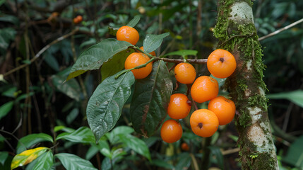 Guanara fruits Paullinia cupana 